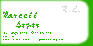 marcell lazar business card