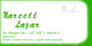 marcell lazar business card